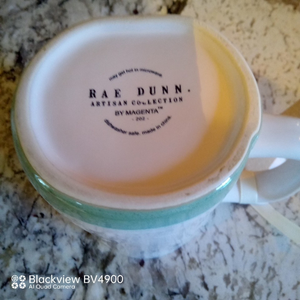 NWT - RAE DUNN New Ceramic Coffee Mug Artisan  Collection by Magenta - Picture 3 of 3